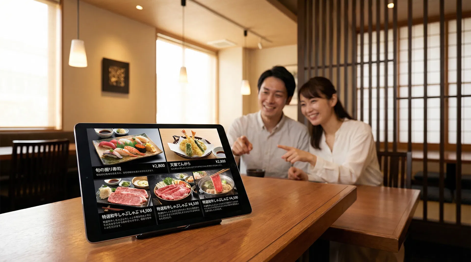 タブレットメニュー